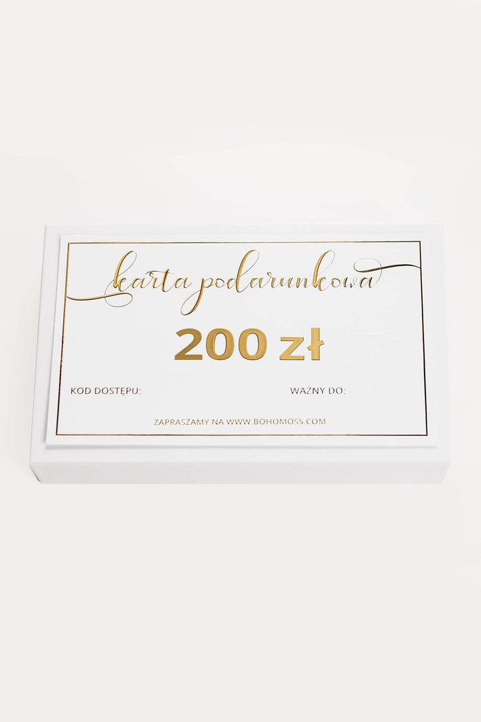 Karta podarunkowa o wartości - 200 zł