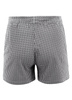 Szorty męskie w kratkę - biały i czarny