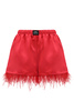 Satynowe czerwone szorty Scarlet