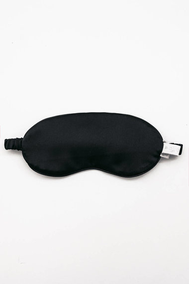 Opaska na oczy - satynowa czarna